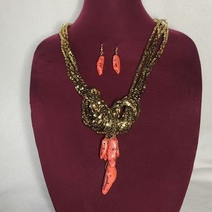 True Long Necklace & Earring Set
